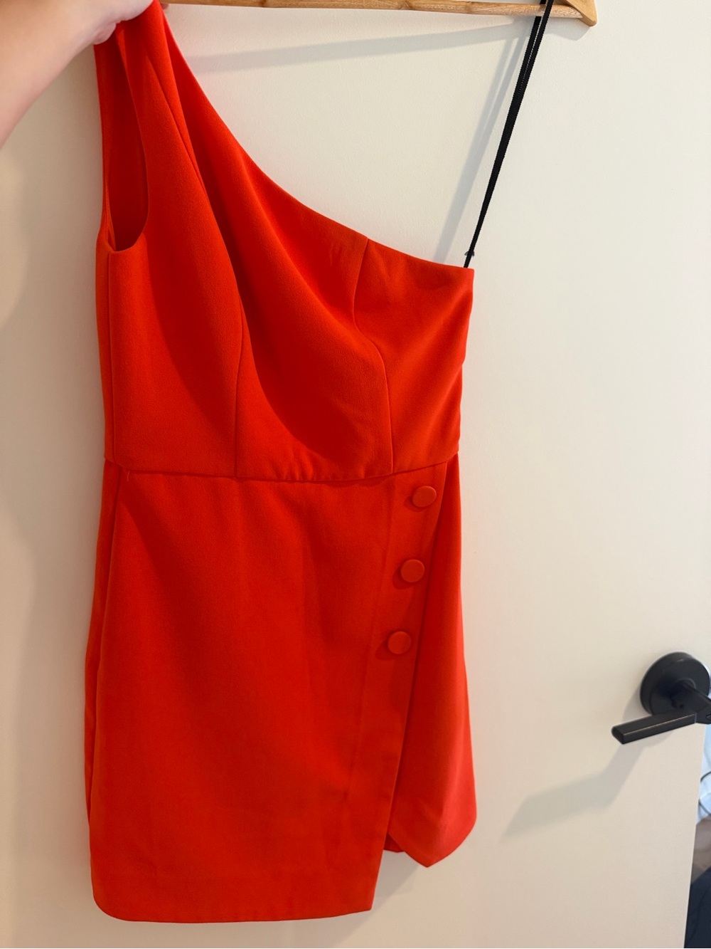 NBD One-Shoulder Red Mini Dress - Picture 3 of 3